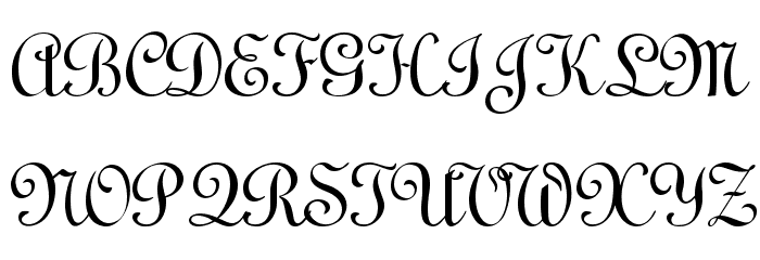 Linoscript Font UPPERCASE