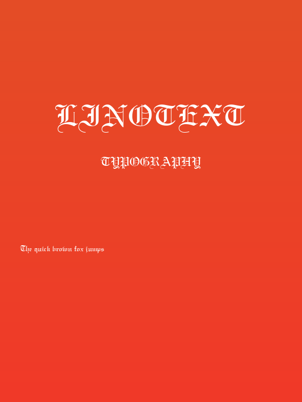 Linotext Poster