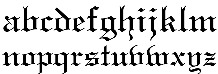 Linotext Font LOWERCASE