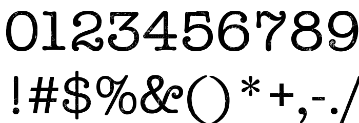 Linowrite Font OTHER CHARS