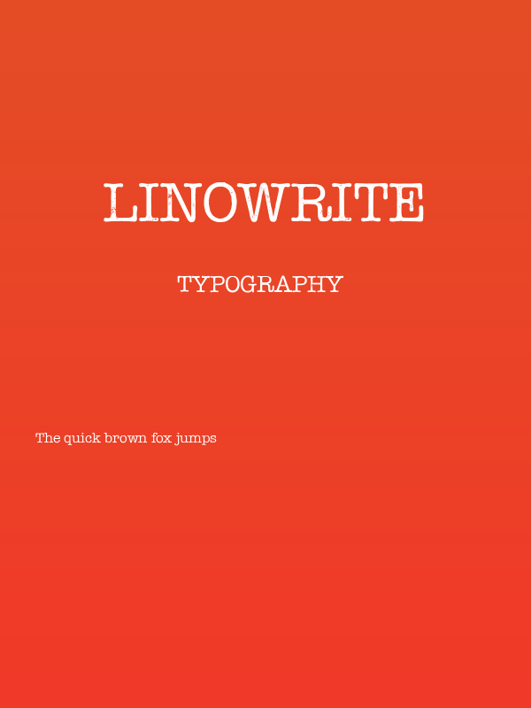 Linowrite Poster