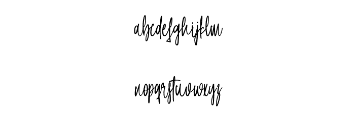 Lintang Kangen - Regular Font LOWERCASE