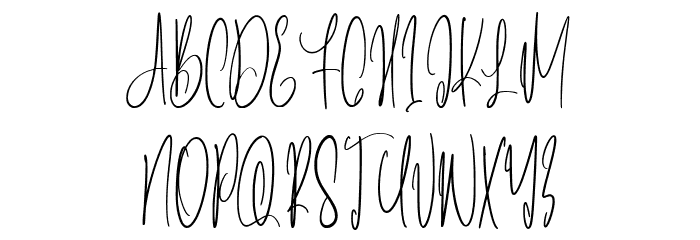 Lintang Kangen Font UPPERCASE