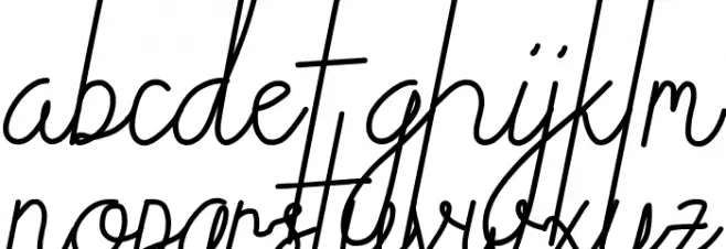 Lintang Schriftart Kleinbuchstaben