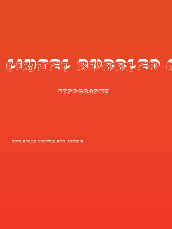 Lintel Bubbled Regular Poster