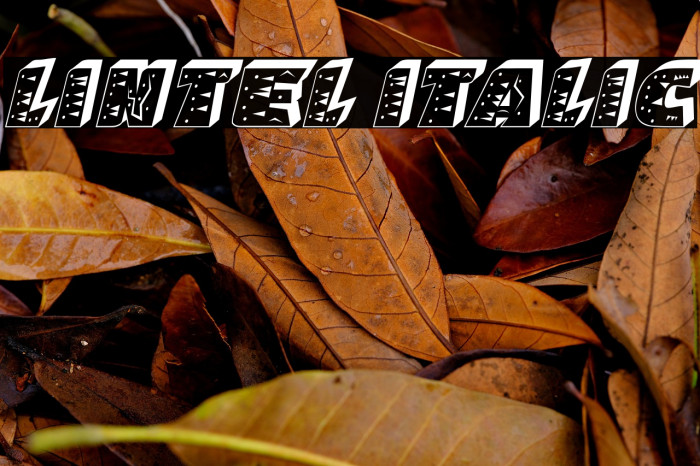 Lintel Italic Example 2