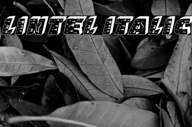 Lintel Italic Example 2