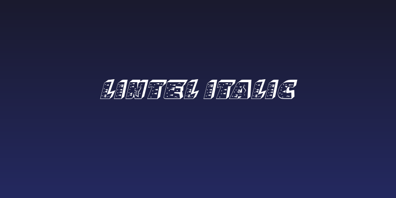 Lintel Italic Social Header