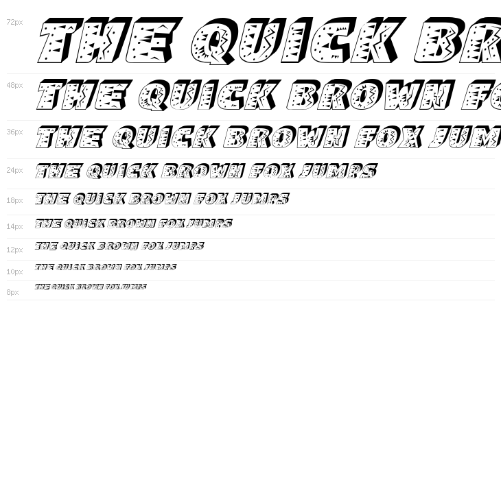 Lintel Italic Waterfall