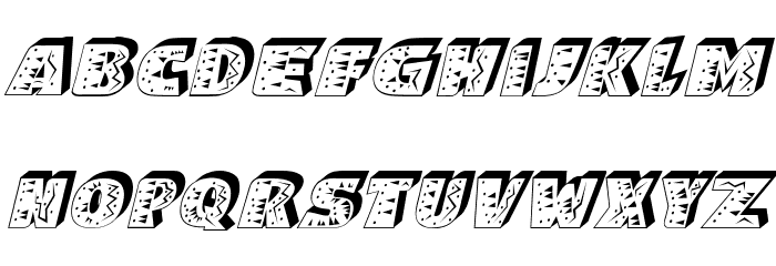 Lintel Italic Font LOWERCASE