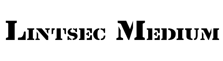Lintsec Medium  नि: शुल्क फ़ॉन्ट्स डाउनलोड