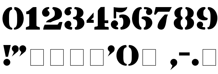 Lintsec Medium Font OTHER CHARS