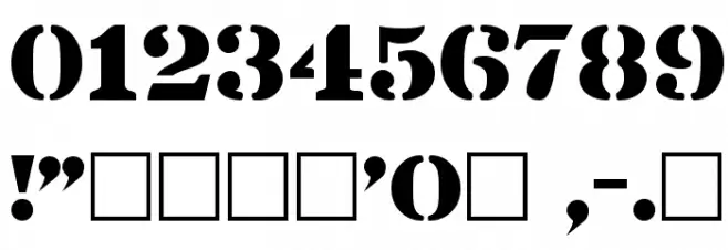 Lintsec Regular Font OTHER CHARS