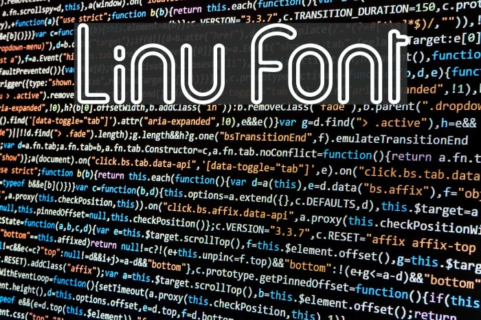 Linu Font examples