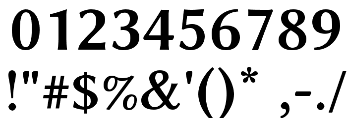 Linux Biolinum Bold Font OTHER CHARS