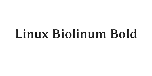 Linux Biolinum Bold Logo