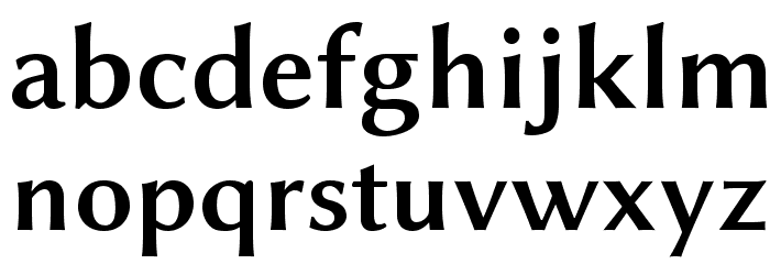 Linux Biolinum Bold Font LOWERCASE