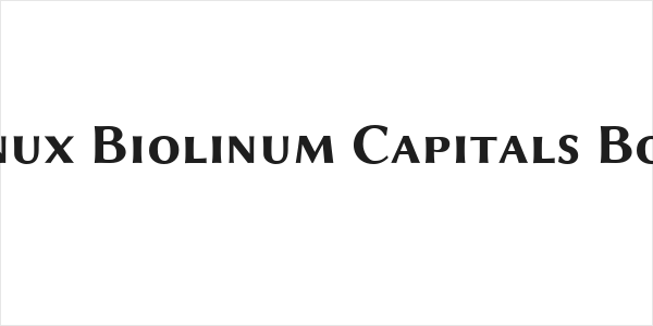 Linux Biolinum Capitals Bold Logo
