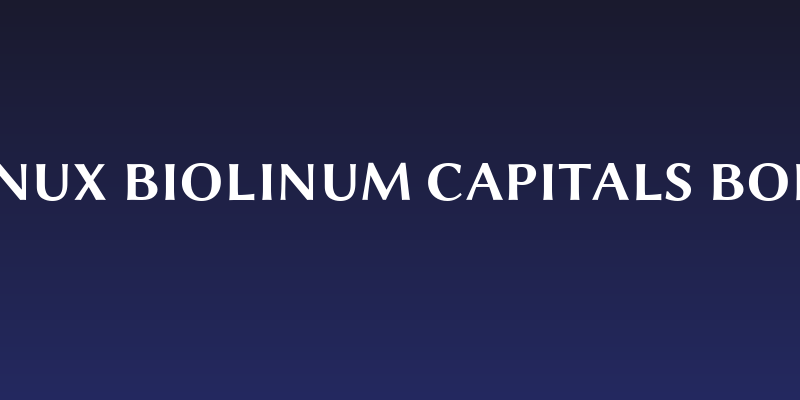 Linux Biolinum Capitals Bold Social Header