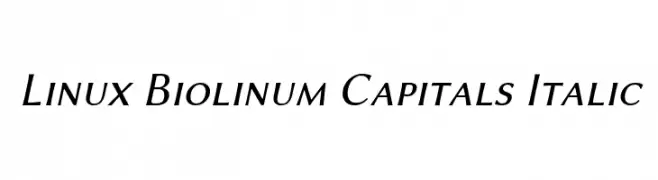 Linux Biolinum Capitals Italic  les polices de caractères gratuit tlcharger