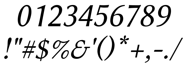 Linux Biolinum Capitals Italic Font OTHER CHARS
