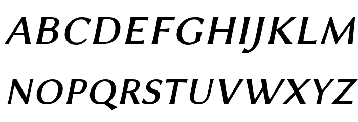 Linux Biolinum Capitals Italic Font LOWERCASE