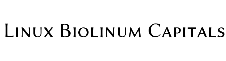 Linux Biolinum Capitals  フリーフォントのダウンロード