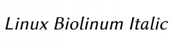Linux Biolinum Italic  नि: शुल्क फ़ॉन्ट्स डाउनलोड