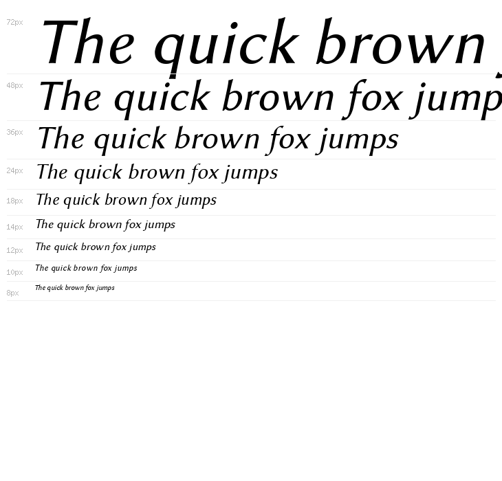 Linux Biolinum Italic Waterfall