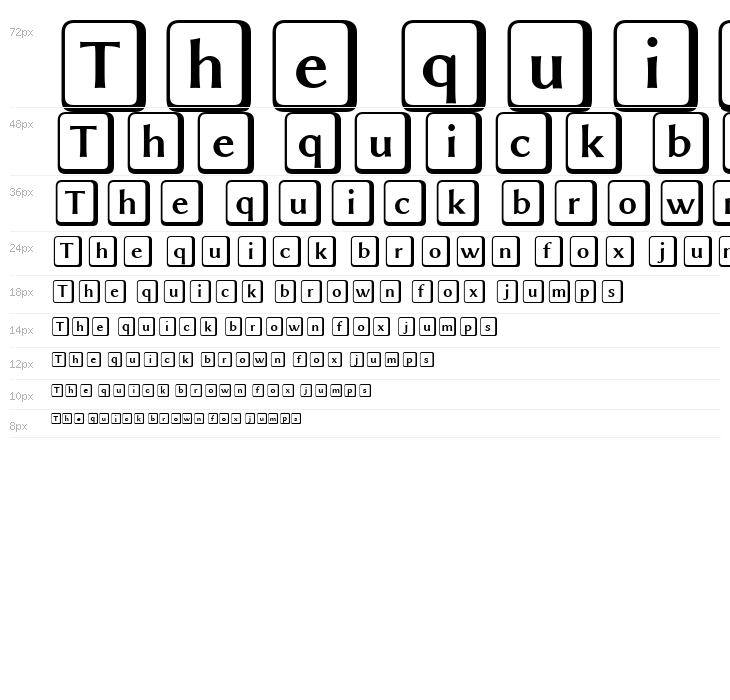 Linux Biolinum Keyboard Waterfall