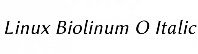 Linux Biolinum O Italic  لخطوط تنزيل