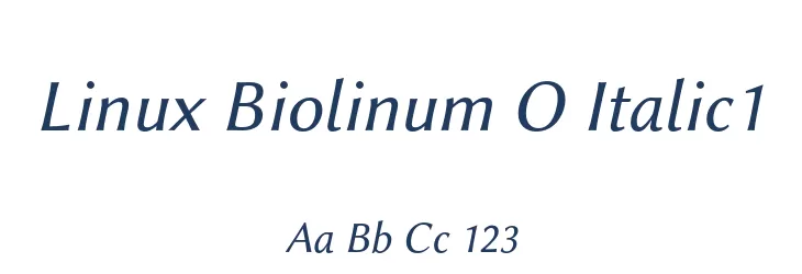 Linux Biolinum O Italic1