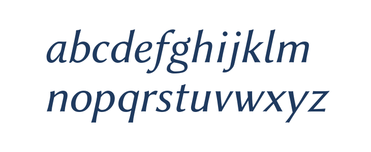 Linux Biolinum O Italic1 Lowercase