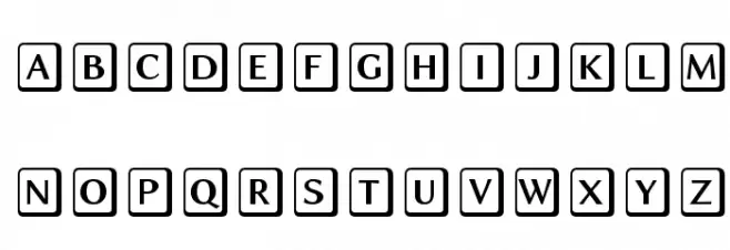 Linux Biolinum O Keyboard फ़ॉन्ट अपरकेस