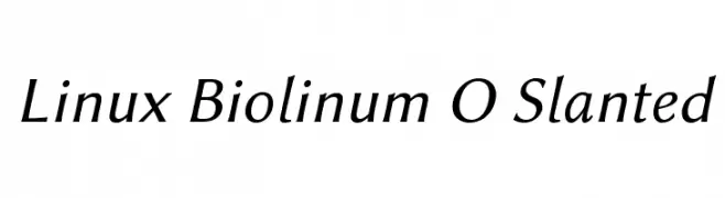 Linux Biolinum O Slanted  لخطوط تنزيل