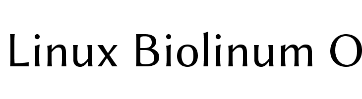 Linux Biolinum O Font