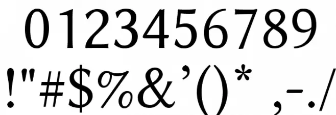 Linux Biolinum O Font OTHER CHARS