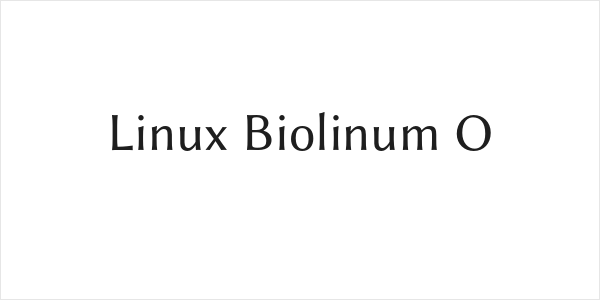 Linux Biolinum O Logo