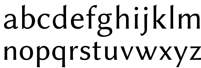 Linux Biolinum O Font LOWERCASE