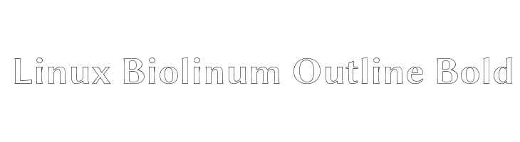 Linux Biolinum Outline Bold Font