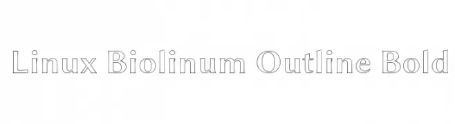 Linux Biolinum Outline Bold  لخطوط تنزيل