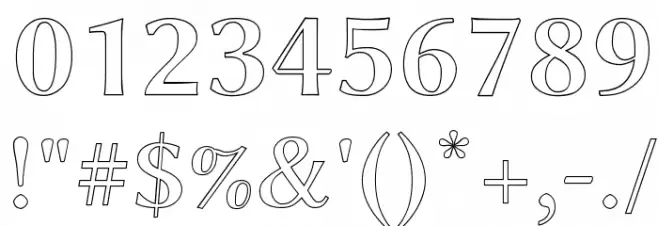 Linux Biolinum Outline Bold Font OTHER CHARS