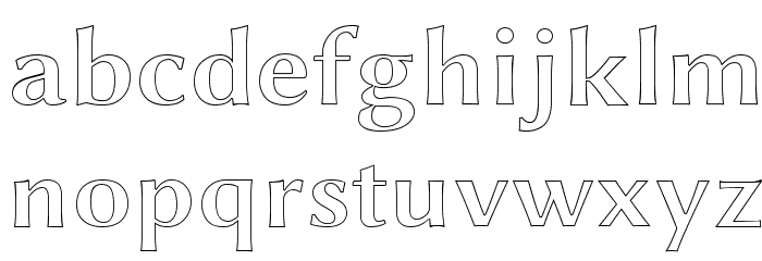 Linux Biolinum Outline Bold Font LOWERCASE