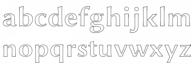 Linux Biolinum Outline Bold 字体 小写