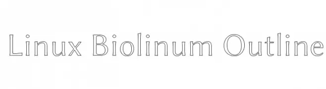 Linux Biolinum Outline  Frei Schriftart Herunterladen