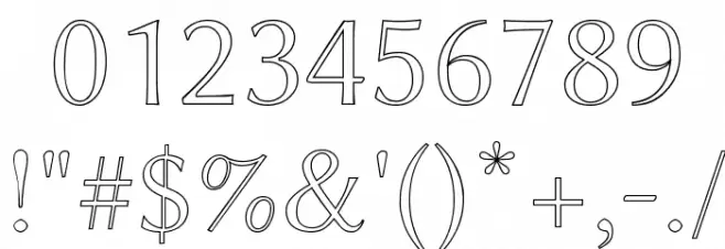 Linux Biolinum Outline Font OTHER CHARS