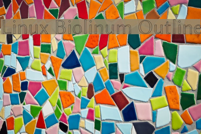 Linux Biolinum Outline Font examples