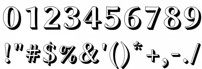 Linux Biolinum Shadow Bold Font OTHER CHARS