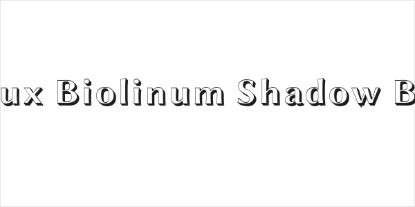 Linux Biolinum Shadow Bold Logo