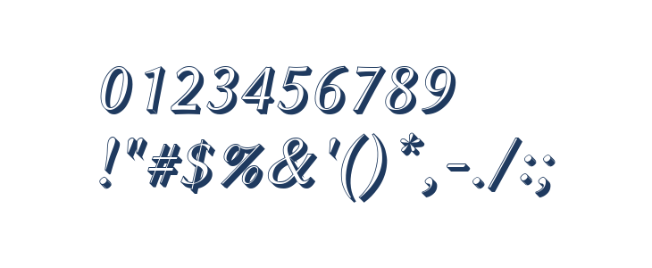 Linux Biolinum Shadow Italic Other Characters